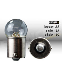 AMPOULE GRAISSEUR BA15S/G18  6V10W
