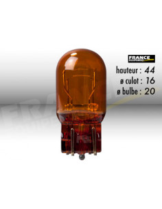 AMPOULE FEU STOP (HONDA) ET FEU ARRIERE W3x16q 12V21/5W