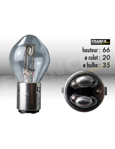 AMPOULE PHARE BA20D 12V25/25W