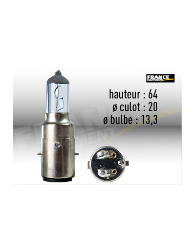 AMPOULE PHARE BA20D 12V35/35W