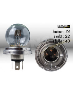 AMPOULE PHARE P45T 12V45/40W