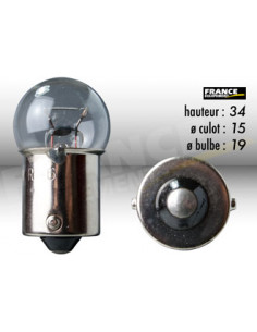 AMPOULE GRAISSEUR BA15S/G18 12V21W