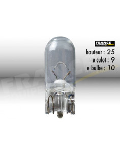 AMPOULE TEMOIN SANS CULOT W2,1x9,5D/W5W-T10 6V3W