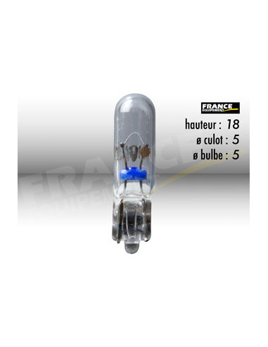 AMPOULE TEMOIN SANS CULOT W2x4.6D 6V1.2W