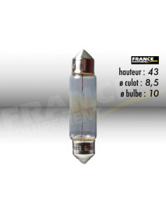 AMPOULE NAVETTE SV8,5 11*40 6V10W