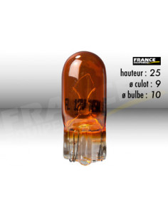 AMPOULE TEMOIN SANS CULOT W2,1x9,5D/W5W-T10 12V5W