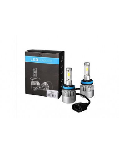 2 AMPOULES PHARE LED TYPE H11  H8 12V80W - 8000 lumens/6500k