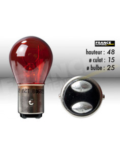AMPOULE FEU STOP ET ARRIERE BAY15D 12V21/5W