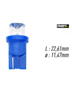AMPOULE TEMOIN BLEU SANS CULOT W2,1x9,5D/W5W-T10 12V0.29W
