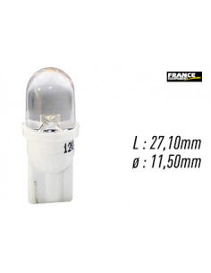 AMPOULE TEMOIN BLANCHE SANS CULOT W2,1x9,5D/W5W-T10 12V0.29W