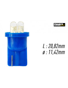 AMPOULE TEMOIN BLEU SANS CULOT W2,1x9,5D/W5W-T10 12V0.96W