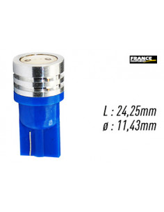 AMPOULE TEMOIN BLEU SANS CULOT W2,1x9,5D/W5W-T10 12V05.W