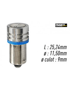 AMPOULE BLEU TYPE BA9S/T4W 12V1W
