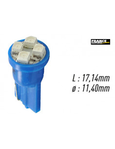 AMPOULE TEMOIN BLEU SANS CULOT W2,1x9,5D/W5W-T10 12V0.32W