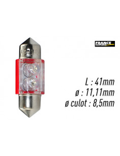 AMPOULE ROUGE TYPE S8,5D/C5W 12V0.4W