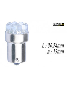 AMPOULE JAUNE TYPE BA15S 12V1.2W