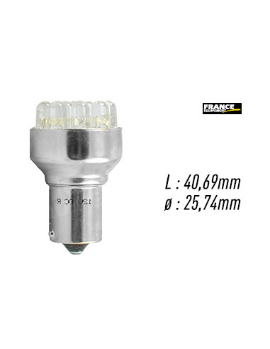 AMPOULE BLANCHE TYPE BA15S 12V1.2W