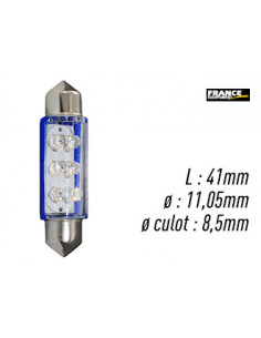 AMPOULE BLEU TYPE S8,5D/C5W 12V0.37W