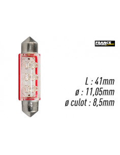AMPOULE ROUGE TYPE S8,5D/C5W 12V0.37W