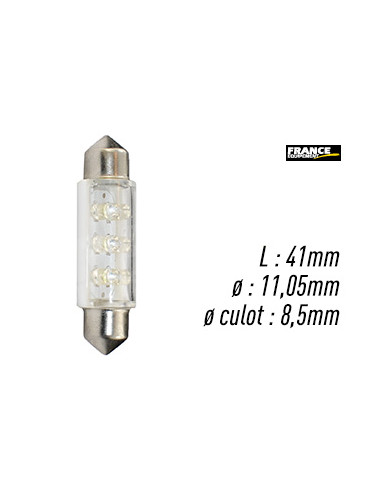 AMPOULE BLANCHE TYPE S8,5D/C5W 12V0.37W