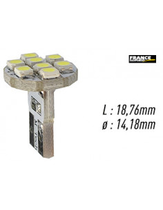 AMPOULE TEMOIN BLANCHE SANS CULOT W2,1x9,5D/W5W-T10 12V0.64W