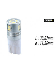 AMPOULE TEMOIN BLANCHE SANS CULOT W2,1x9,5D/W5W-T10 12V1.2W