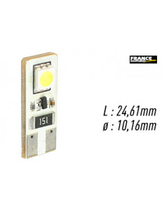 AMPOULE TEMOIN BLANCHE SANS CULOT W2,1x9,5D/W5W-T10 12V0.48W