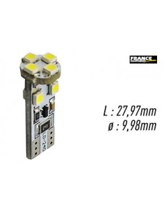 AMPOULE TEMOIN BLANCHE SANS CULOT W2,1x9,5D/W5W-T10 12V0.64W