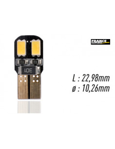 AMPOULE TEMOIN BLANCHE SANS CULOT W2,1x9,5D/W5W-T10 12V2W