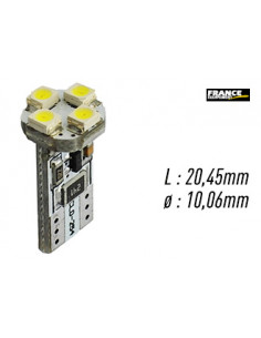 AMPOULE TEMOIN BLANCHE SANS CULOT W2,1x9,5D/W5W-T10 12V0.32W