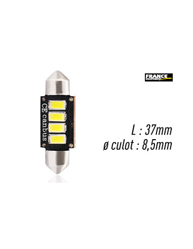 AMPOULE BLANCHE TYPE S8,5D/C5W 12V2W