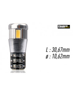 AMPOULE TEMOIN BLANCHE SANS CULOT W2,1x9,5D/W5W-T10 12V3W