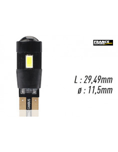 AMPOULE TEMOIN BLANCHE SANS CULOT W2,1 X 9,5D/W5W-T10 12V3W