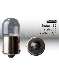 AMPOULE TEMOIN RING BA15S 12V5W