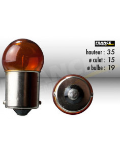 AMPOULE GRAISSEUR / CLIGNOTANTS RING BA15S 12V10W