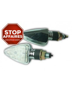Paire de clignotants, tige courte, ampoule LED.