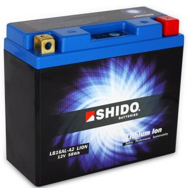 Batterie Lithium Ion SHIDO pour moto LB16AL-A2