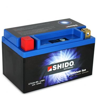Batterie Lithium Ion SHIDO pour moto LT12A-BS