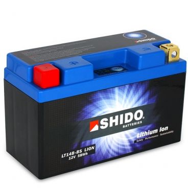 Batterie Lithium Ion SHIDO pour moto LT14B-BS