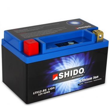 Batterie Lithium Ion SHIDO pour moto LTX12-BS