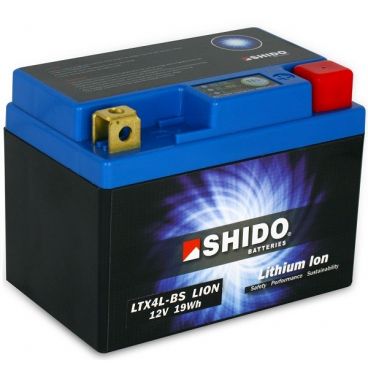 Batterie Lithium Ion SHIDO pour moto LTX4L-BS