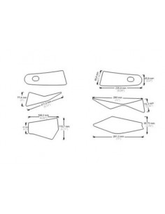 Protège Réservoir HDR  (6 Pièces) pour KAWASAKI 2