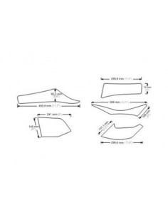 Protège Réservoir HDR  (5 Pièces) pour KTM 2