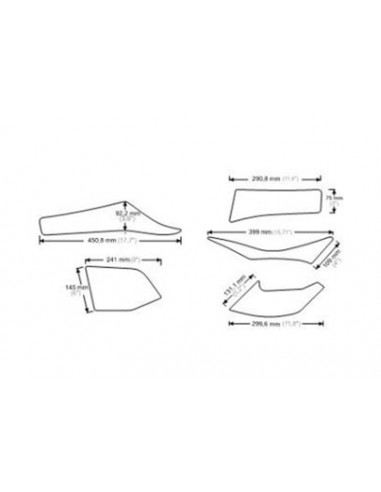 Protège Réservoir HDR  (5 Pièces) pour KTM