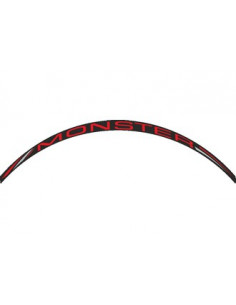 Kit déco de 8 stickers pour Jantes AV + AR  "MONSTER"  Rouge