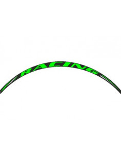 Kit déco de 8 stickers pour Jantes AV + AR  "RACING"  Vert Fluo