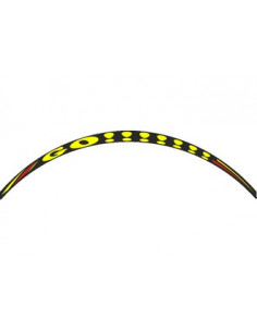 Kit déco de 8 stickers pour Jantes AV+AR "GO" Jaune