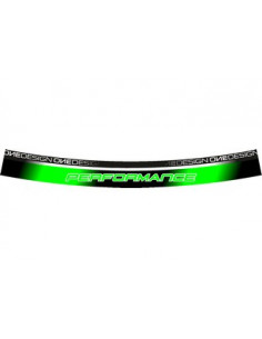 Kit déco de 8 stickers Fluorescent pour Jantes AV+AR "PERFORMANCE" 2