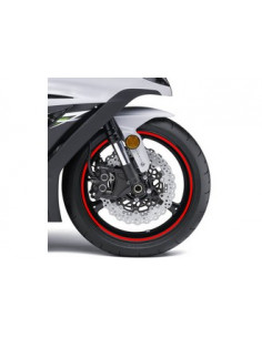 Liseret de Jante Fluorescent "Rouge" avec applicateur