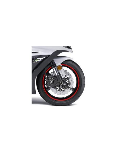 Liseret de Jante Fluorescent "Rouge" avec applicateur